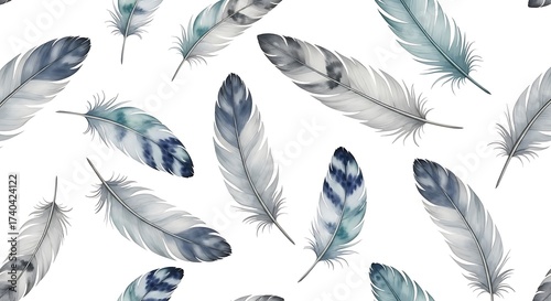 Feathers Pattern Design.
