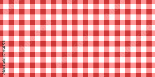 Checkered picnic plaid texture. Gingham or vichy pattern.