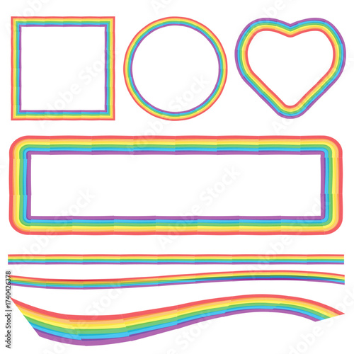 The Multi Color for Lgbtq or Pride concept.