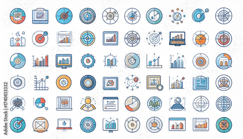 Digital Marketing Dashboard Icons