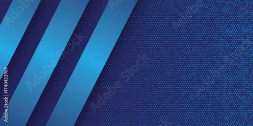 Futuristic Desain Blue Tech Finance Fintech. vector art
