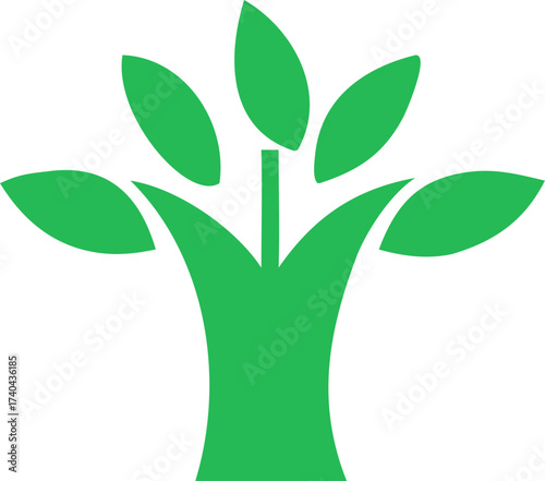 green tree svg vector icon
