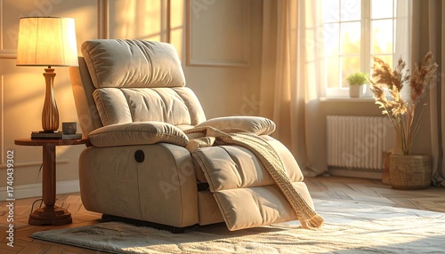 Relaxing Recliner in a Cozy Living Room Setting.