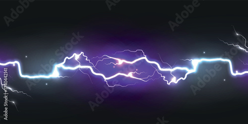 Elegant Lightning flash bolt or thunderbolt. Thunder and lightning design. vector
