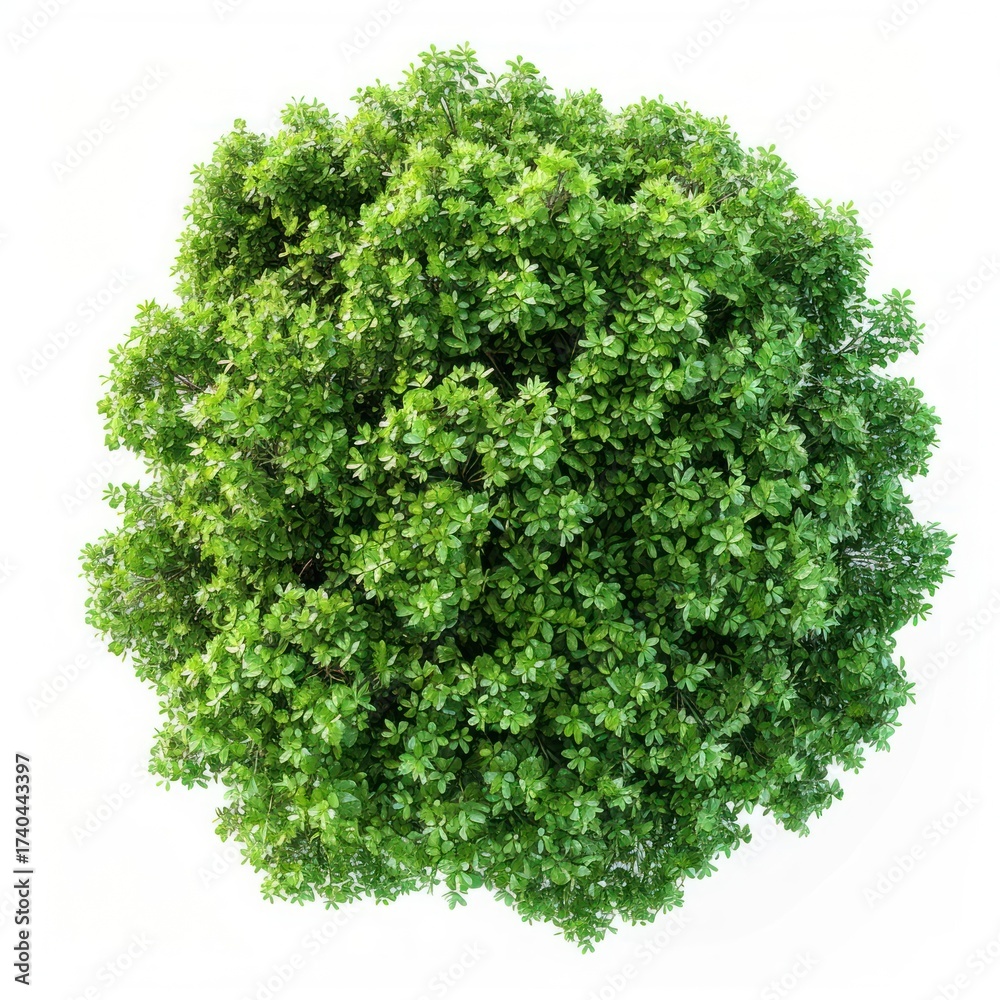 Obraz premium Lush green plant top view