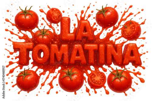 Wallpaper Mural Vibrant Red Tomatoes and Splash Design for Festive Imagery Torontodigital.ca