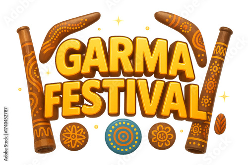 Wallpaper Mural Vibrant Design for Garma Festival Celebration with Traditional Motifs Torontodigital.ca