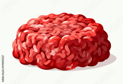 A close up of a piece of meat with a lot of red meat on it. The meat is very close to the viewer and he is very fresh