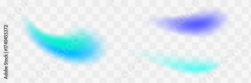 Gradients in shades of blue, turquoise, and violet. The colors smoothly transition into each other, creating an effect of glow and depth
