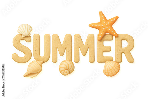 Wallpaper Mural Creative Seashell Art for a Bright Summer Vibe Torontodigital.ca