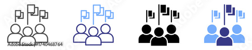 nationality icon set multiple style