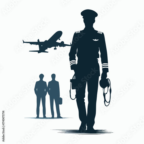 standing pilot vector