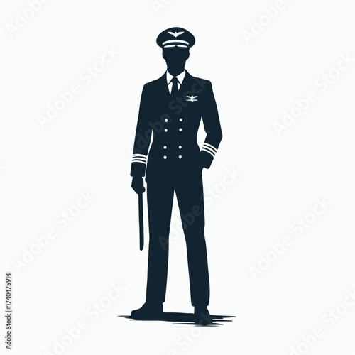 standing pilot vector