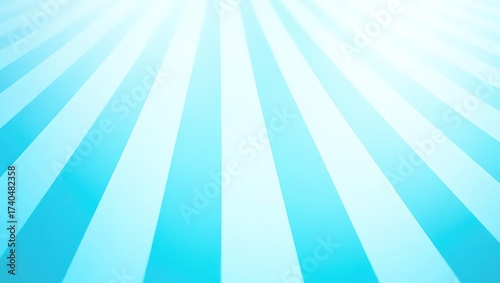 Abstract Blue Sunburst Background with Radiant Light Rays.