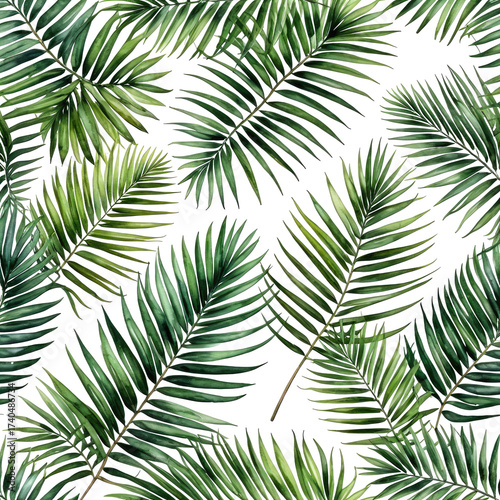 Close-up of evergreen branches on a black background, botanical texture