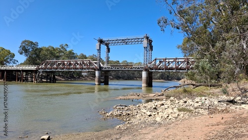 heritage-listed road bridge over river