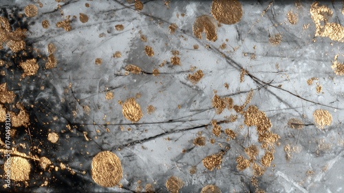 Elegant Black and Gold Abstract Background with Texture and Depth