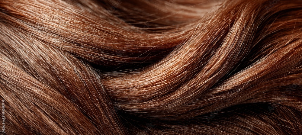 Fototapeta premium Brown hair paint texture background. Generative AI technology. 
