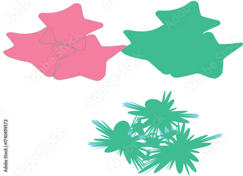 Floating star-Like Shapes with Smooth Texture
Minimal Fluffy 3D Forms in Dreamy Light Composition
