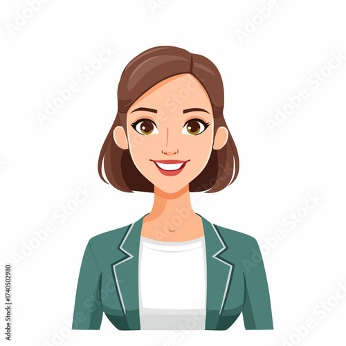 Professional Businesswoman Cartoon