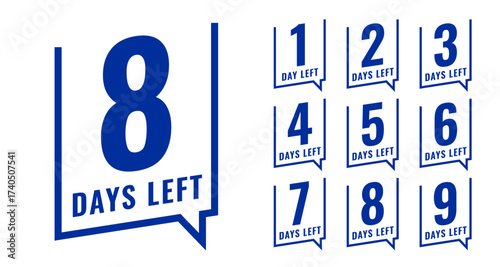 number of days left countdown template for retail or online offer