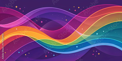 abstract colorful background with circles