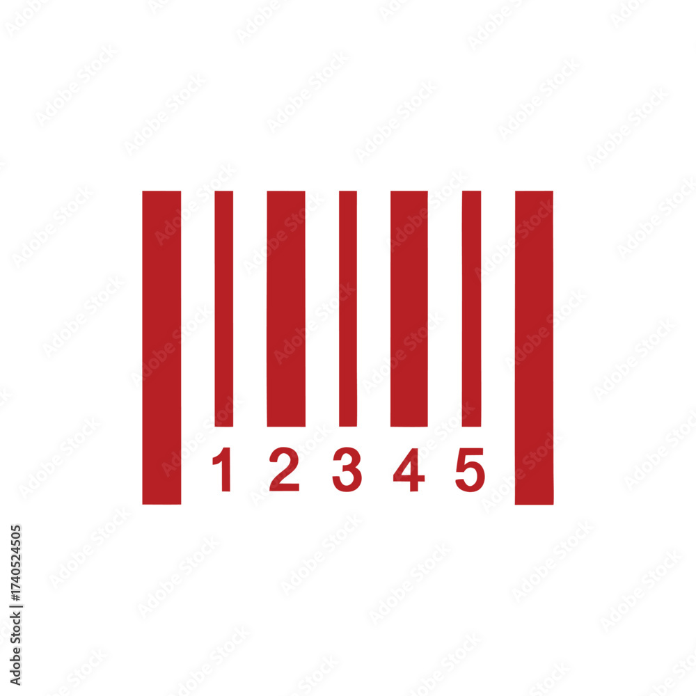 Fototapeta premium QR code icon transparent, QR code image - vector 