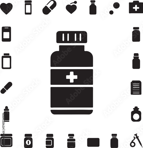 medicine bottle icon