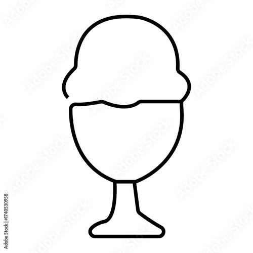 ice cream silhouette icon design template