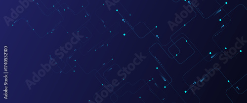 Motherboard technology circuit board texture design.  Digital motherboard concept for poster, header, cover, banner, web presentation template.