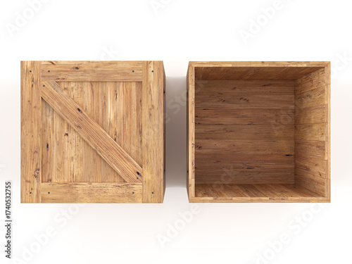 Wooden boxes