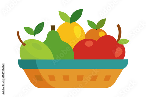 basket with fruits