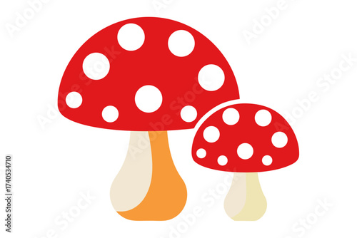 fly agaric vector illustration