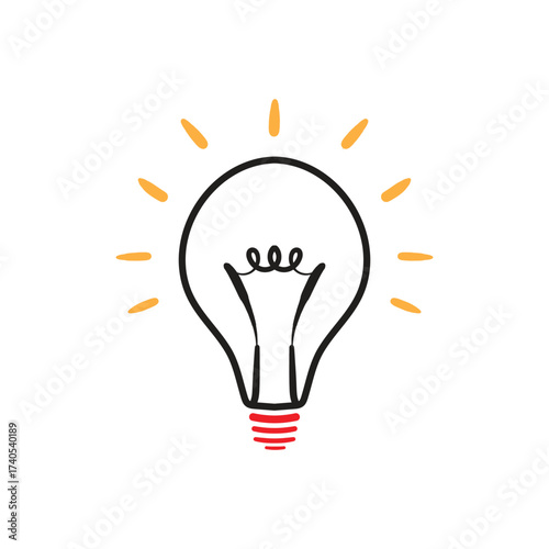 Light bulb, symbolizing idea, innovation and creativity