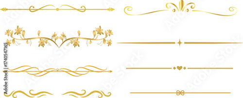Rectangle golden frame isolated on transparent background, luxury gold border design for invitation, postcard,card,cosmetics and beauty overlay Blank golden certificate border template PNG