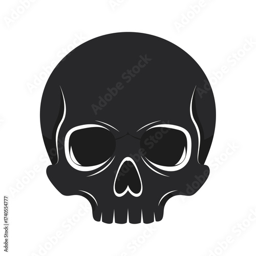 skull on black