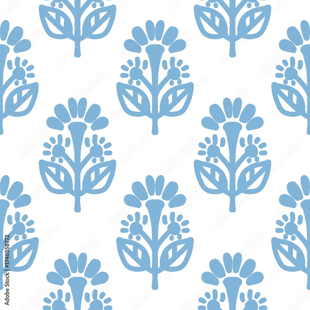 Fototapeta premium pattern batik flower damask ethnic boho ikat texture tribal geometric background