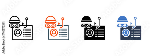 Cyber Fraud Alert multiple icon style vector illustration