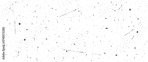 Speckled gritty background. Monochrome texture of stains, scratches, crack. Subtle halftone grunge urban pattern. Vector illustration.