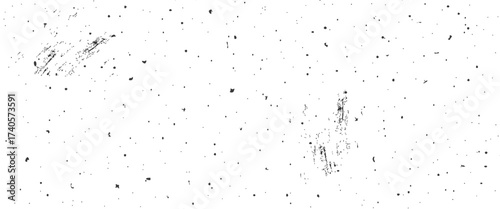 Speckled gritty background. Grain dot texture with noise. Abstract grunge monochrome wallpaper. Black spots on white background. Vector illustration.