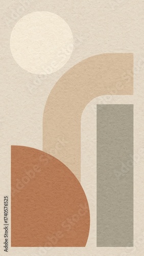 Abstract geometric minimalist mobile wallpaper