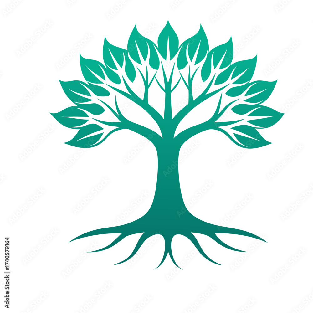Fototapeta premium abstract tree vector illustration