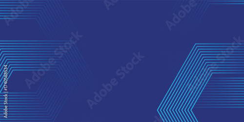 Abstract Hexagon Blue Tech Finance Fintech Background Abstract Pixel Pattern. Abstract Business Tech Simple Art Modern