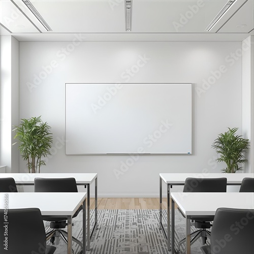 empty conference room with chairs