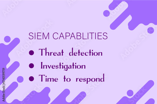 SIEM capabilities for threat detection investigation and response