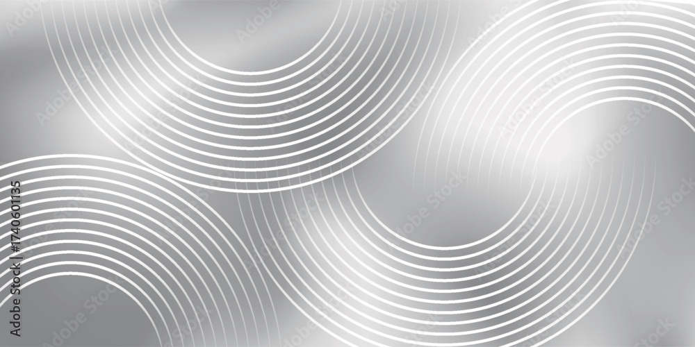 Fototapeta premium creative white abstract glowing geometric lines on gray background. vector background