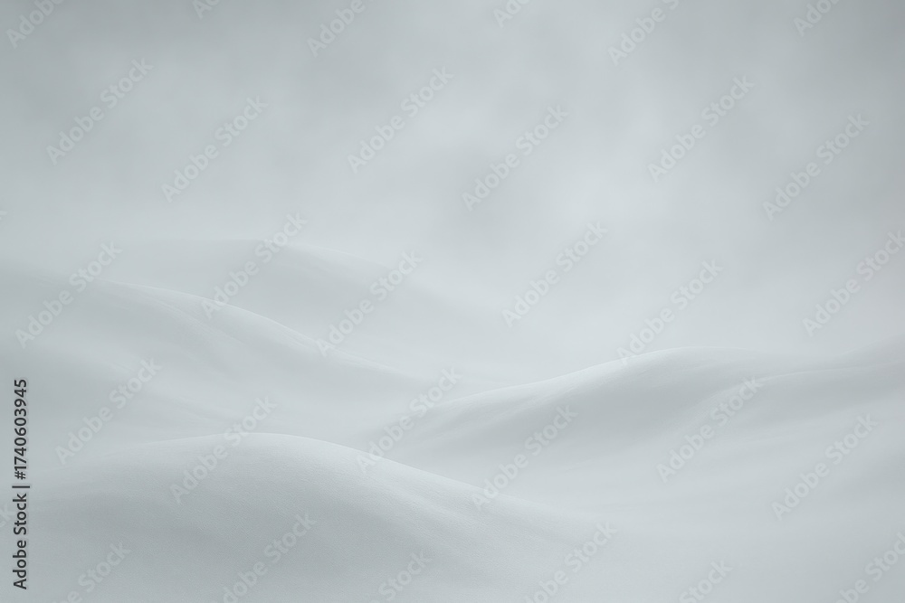 Obraz premium Serene snowy landscape illustration.