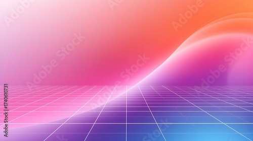 Clean Abstract Futuristic Digital Grid Layout