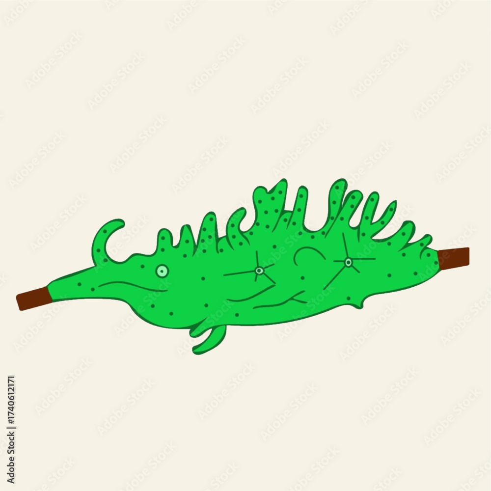 Obraz premium phylum porifera spongilla diagram biology science botany educational illustration.eps