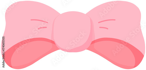리본_분홍_통통짧은포인트리본